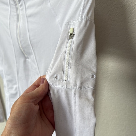 Athleta Long Sleeve Quarter Zip Up White size xxSmall - Picture 9 of 12